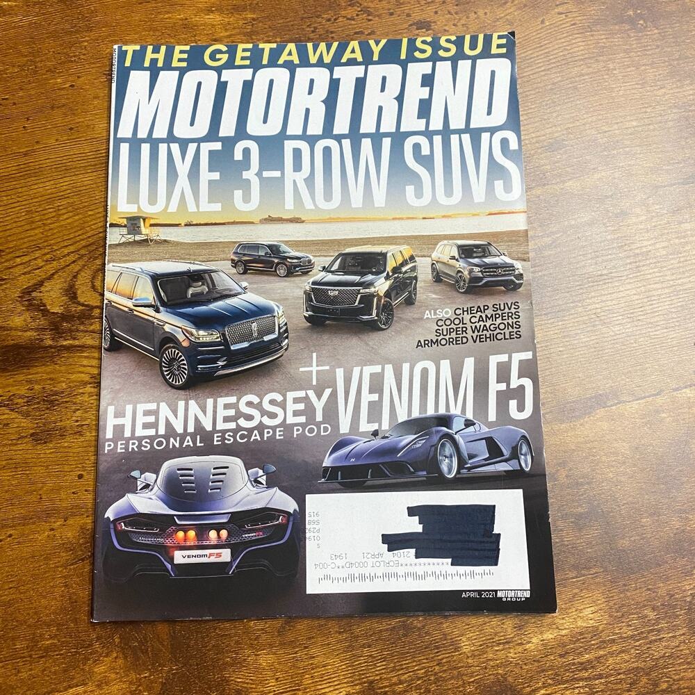 Motor Trend Magazine 2021 April